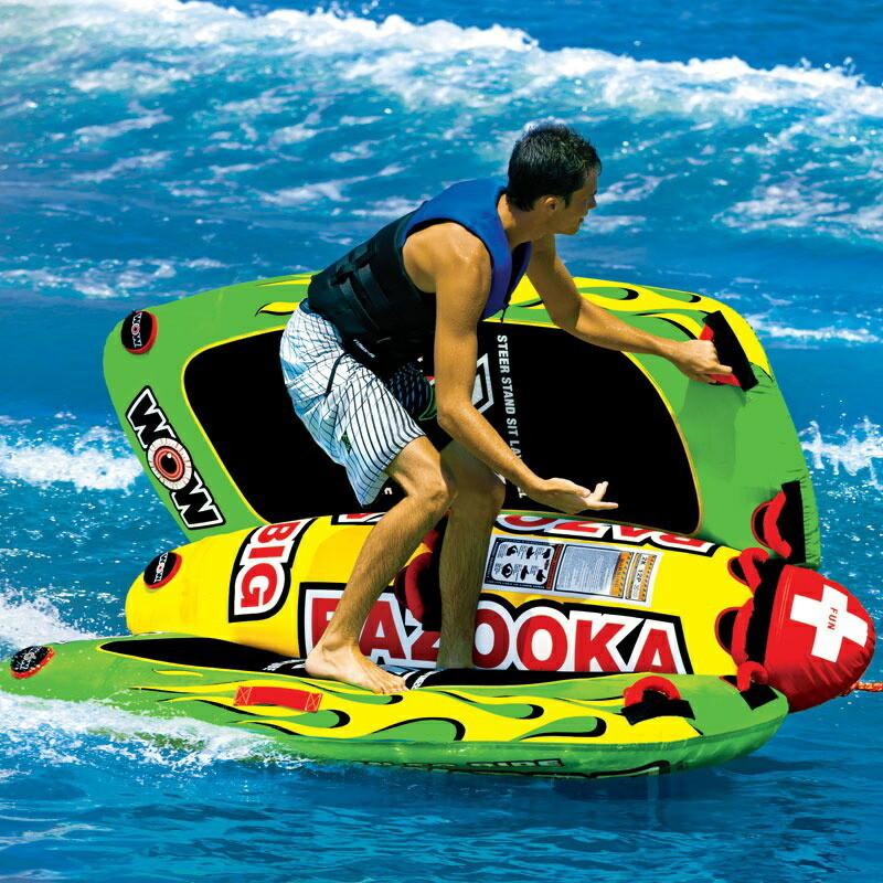 WOW ビッグバズーカ 3人乗り ウォータートーイ 188×178cm BIG BAZOOKA トーイングチューブ W13-1010 | WOW | 04