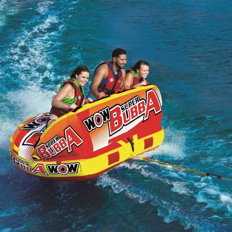（決まりました）トーイングチューブ バナナボート WOW/ワオ 1～4人乗り ビッグボーイ 安心の4点セット トレジャーボート マリンジェット トーイングチューブ WOW ワオ 4人乗り ジャイアントブッバ バナナ