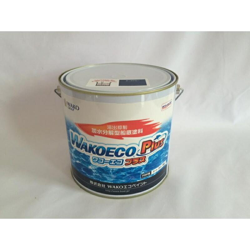 4缶SET 船底塗料 ワコーエコ プラス 溶出抑制 加水分解型船底塗料 4kg FRP用 ボート ヨット 漁船 WAKO ECO PlUS 亜酸化銅配合タイプ | 