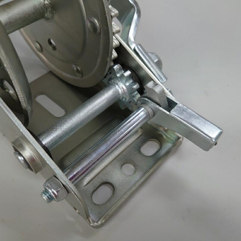 スチールメッキ ハンドウインチ 最大負荷 630kg 1400LBS WT-75Z