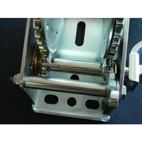 ボートトレーラー ステンレス ダブルギヤ ハンド ウインチ 最大負荷920kg トレーラー部品 牽引 WT-77S-20 |  | 02
