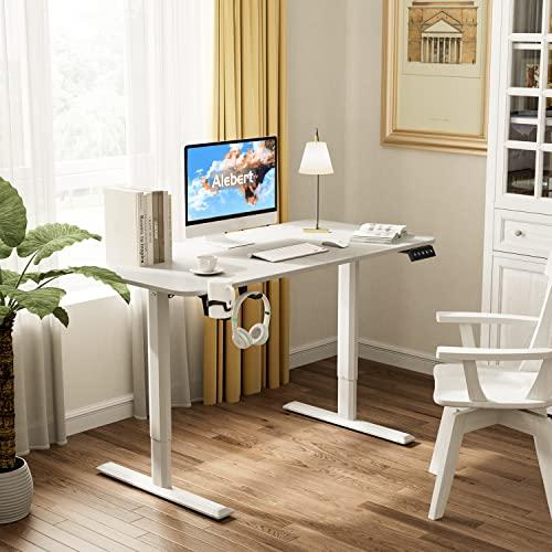 Alebert 電動式スタンディングデスク 電動昇降 「メーカー一年保証」 パソコンデスク ゲーミング 高さ調節デスク 人間工学 メモリー機能付 幅110