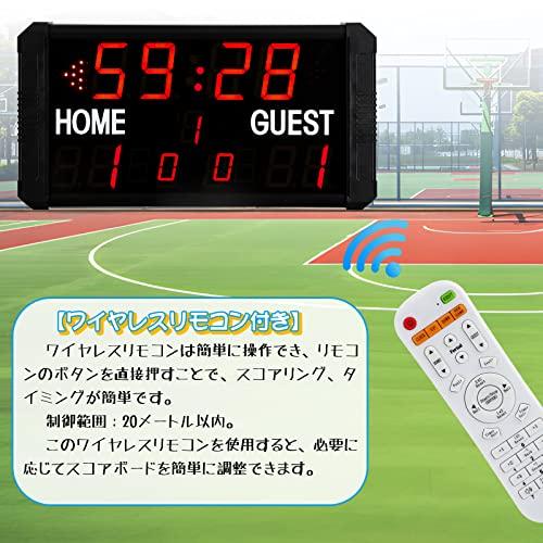 秋冬の主役◎ Spolehli LED 11桁 スコアボード 図解日本語説明書/操作動画付き リモコン/アプリ制御可能 スポーツタイマー モード2つ 標準スコ 【3876568494】(20155円)