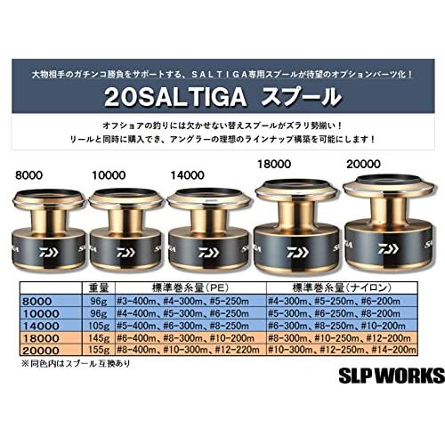 ダイワslpワークス(Daiwa Slp Works) 20 スプール ソルティガ 14000 標準巻糸量 300/8 号