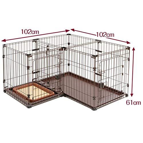 ペティオ (Petio) トイレのしつけが出来る ドッグルームサークル 2Way スタンダード 本体 本体 スタンダード ABS樹脂 幅×奥行