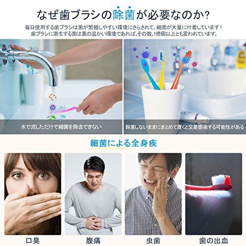 手数料安い手数料安いUV-C歯ブラシ除菌キャップ Iseebiz 除菌ケース