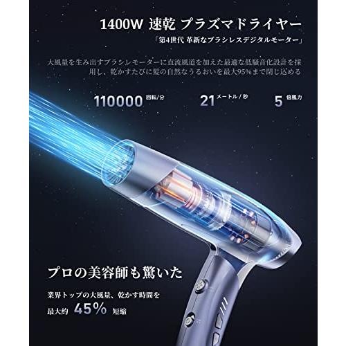 llano ドライヤー 大風量 高風速 2023進級版 サロン級 速乾 ヘア