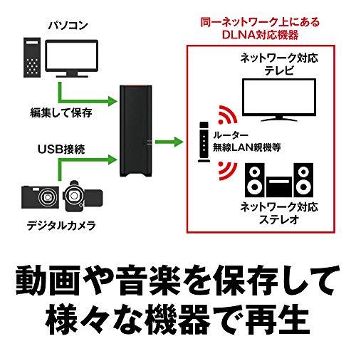 BUFFALO NAS スマホ/タブレット/PC対応 ネットワークHDD 2TB LS210D0201G 【エントリーモデル】 2TB LS210D0201G スマホ