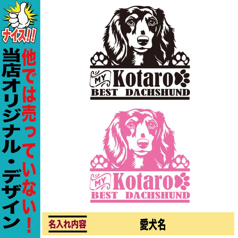ダックスフンド Tシャツ 愛犬家向け 名入れ 犬デザイン 犬好き ペット プレゼント ペア メンズ 大きいサイズ ドライ |  | 03