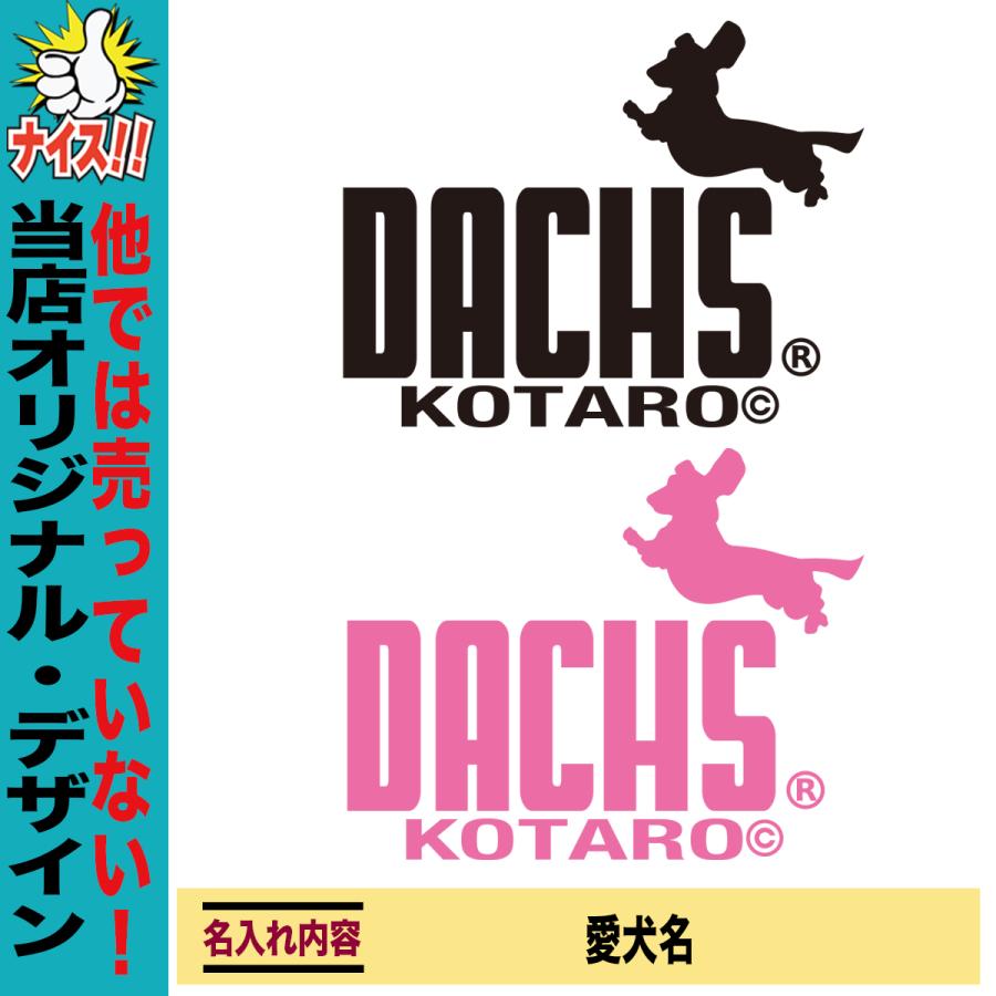 ダックスフンド Tシャツ 愛犬家向け 名入れ 犬デザイン 犬好き ペット プレゼント ペア メンズ 大きいサイズ ドライ |  | 03