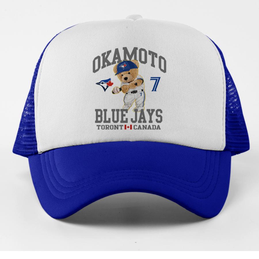 岡本和真 キャップ メッシュキャップ ブルージェイズ MLB 応援 ベア