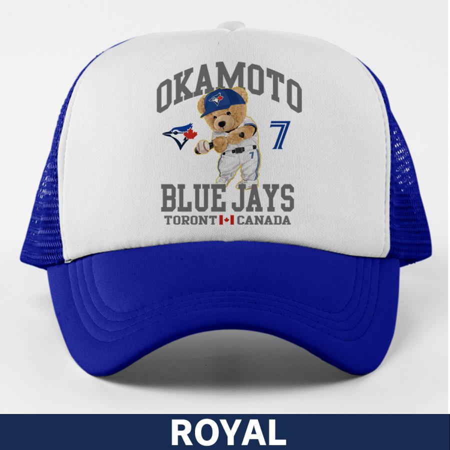 岡本和真 キャップ メッシュキャップ ブルージェイズ MLB 応援 ベア