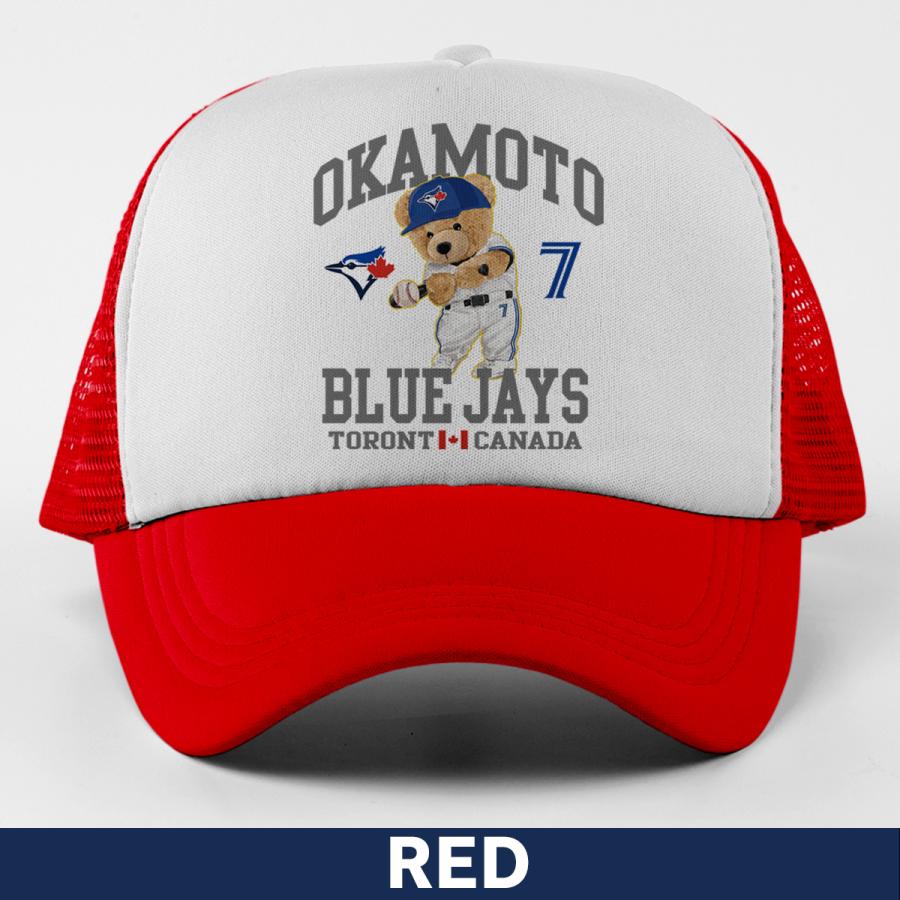 岡本和真 キャップ メッシュキャップ ブルージェイズ MLB 応援 ベア