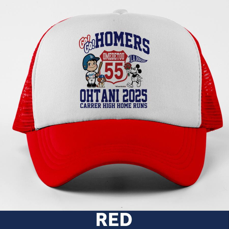 大谷翔平 キャップ 帽子 ドジャース MLB 応援 55号 ホームラン 記念