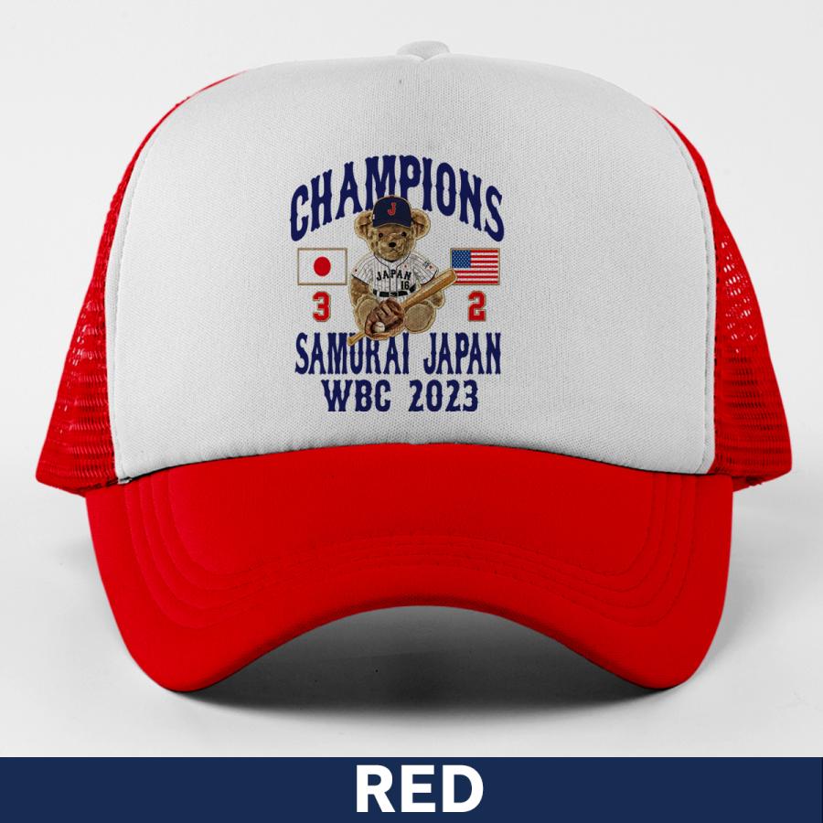 大谷翔平 キャップ 帽子 2023 WBC 優勝記念 侍ジャパン テディベア