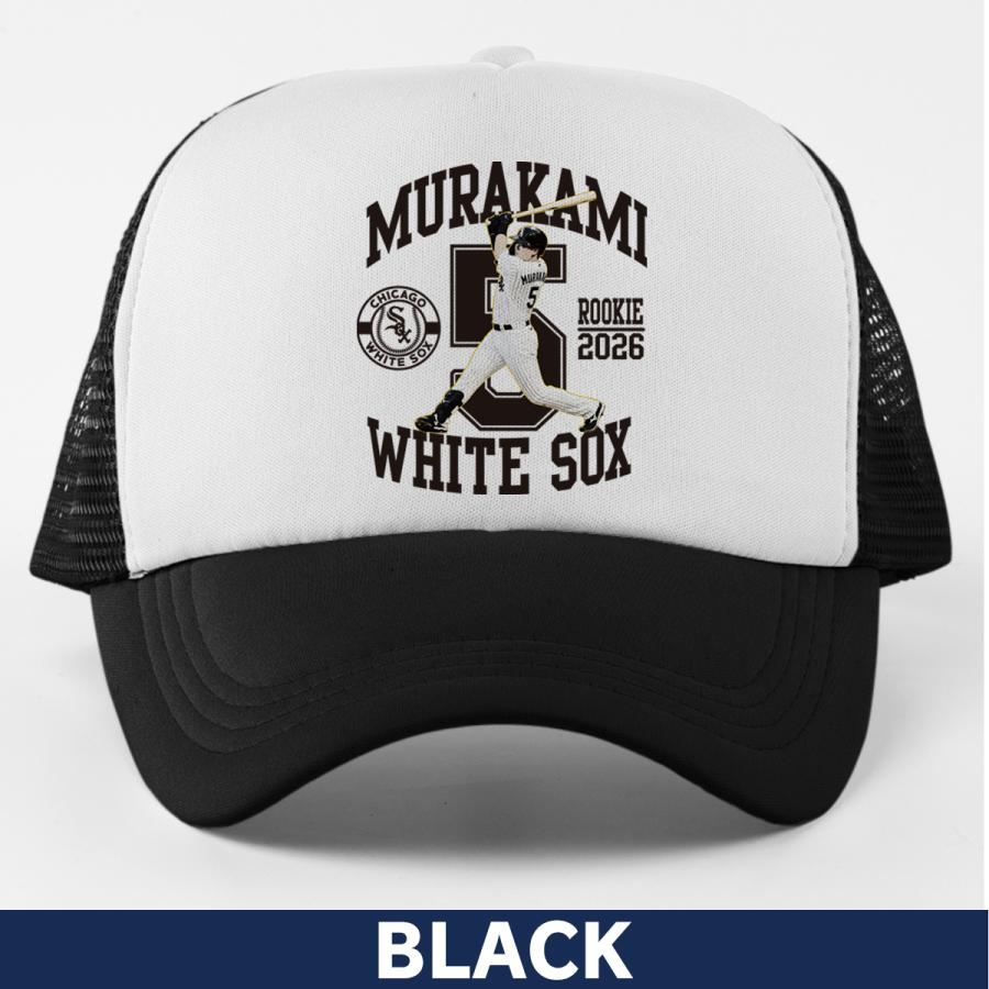 村上宗隆 キャップ ホワイトソックス MLB 応援 グッズ プレゼント 人気