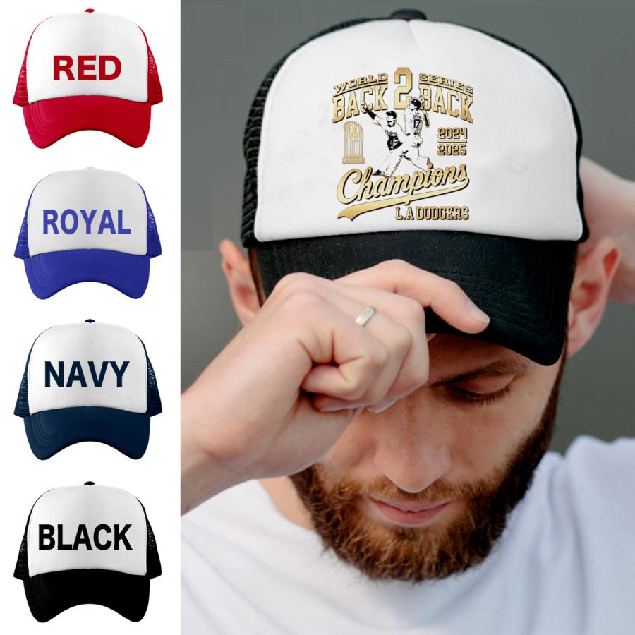 大谷翔平 山本由伸 グッズ キャップ 帽子 ドジャース 2025 ワールド