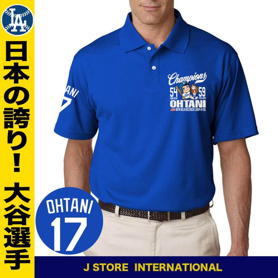 大谷翔平 グッズ ポロシャツ 大谷グッズ デコピン ドジャース メンズ 