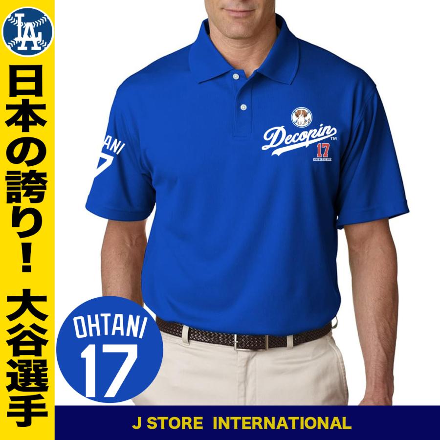 大谷翔平 ポロシャツ デコピン ゴルフ メンズ レディース ドジャース