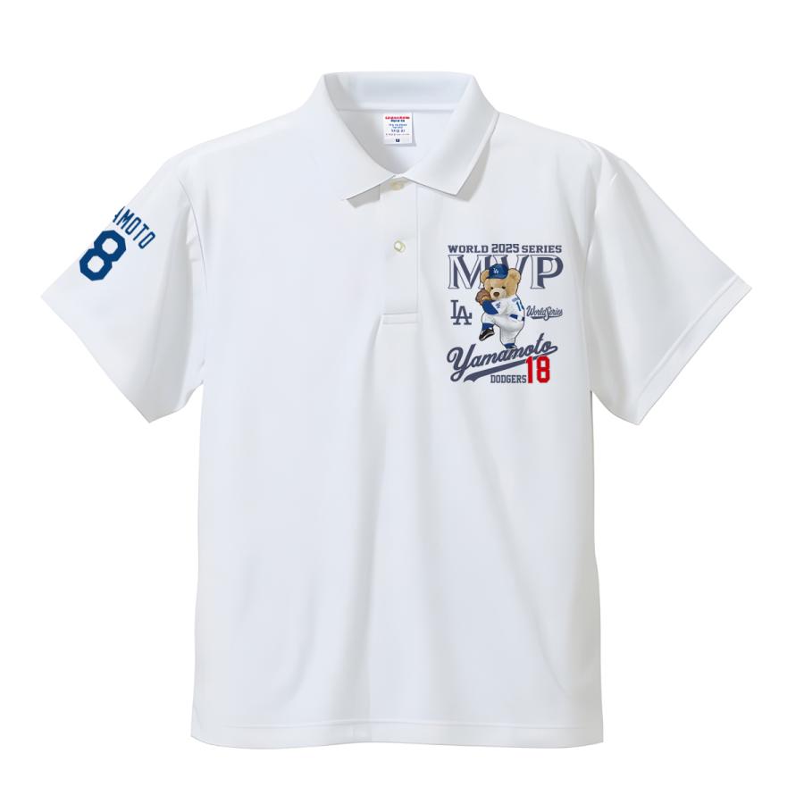 ネイビー ゴルフポロシャツ 2024ワールドシリーズチャンピオンズ　ドジャース ネイビー ゴルフポロシャツ 2024ワールドシリーズチャンピオンズ