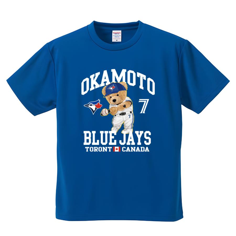 岡本和真 Tシャツ ブルージェイズ MLB 応援 ベア デザイン 背番号7