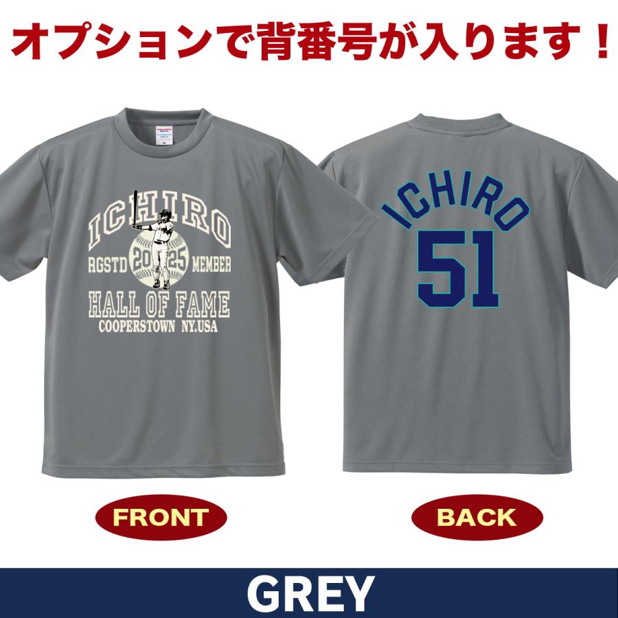 イチロー tシャツ グッズ MLB マリナーズ 大きいサイズ 5l ドライ 殿堂