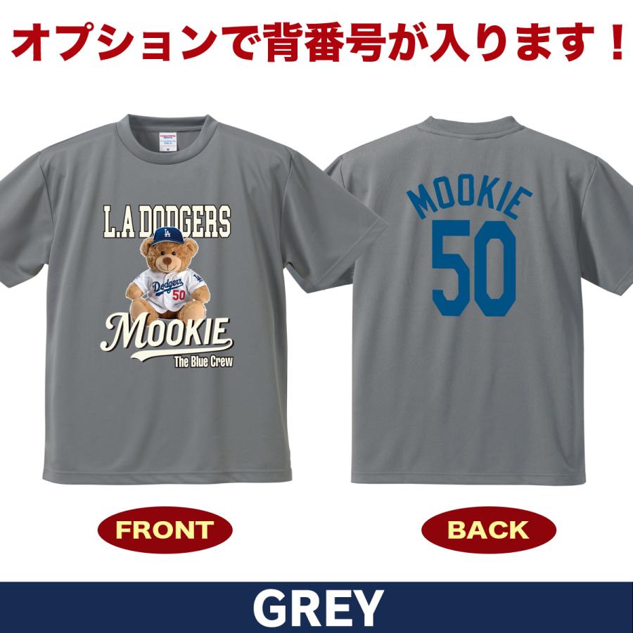 ムーキー・ベッツ グッズ ドジャース Tシャツ 応援 ベア柄 名入れ対応