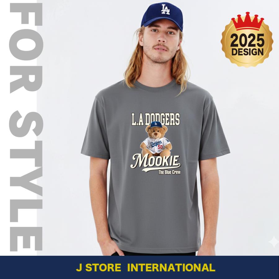 ムーキー・ベッツ グッズ ドジャース Tシャツ 応援 ベア柄 名入れ対応