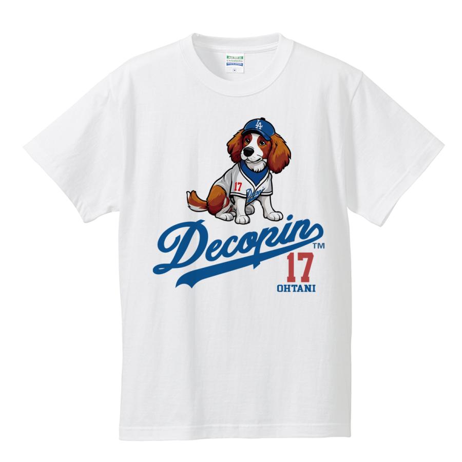 大谷翔平 デコピン Tシャツ MLB ドジャース オリジナルプリント 大谷翔平 デコピン Tシャツ MLB ドジャース オリジナルプリント