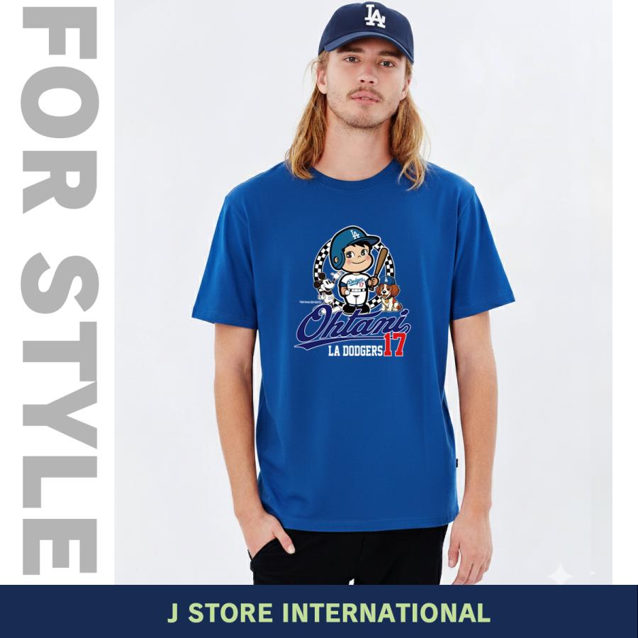【大谷翔平Tシャツ • Mサイズ 2枚セット】MLB ドジャーズ 大谷翔平 グッズ Tシャツ MLB ドジャース風 ユニフォーム風 デコピン