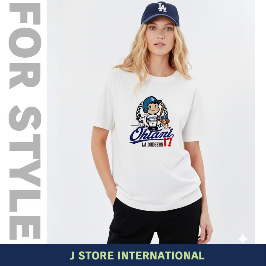 大谷翔平 グッズ Tシャツ MLB ドジャース風 ユニフォーム風 デコピン