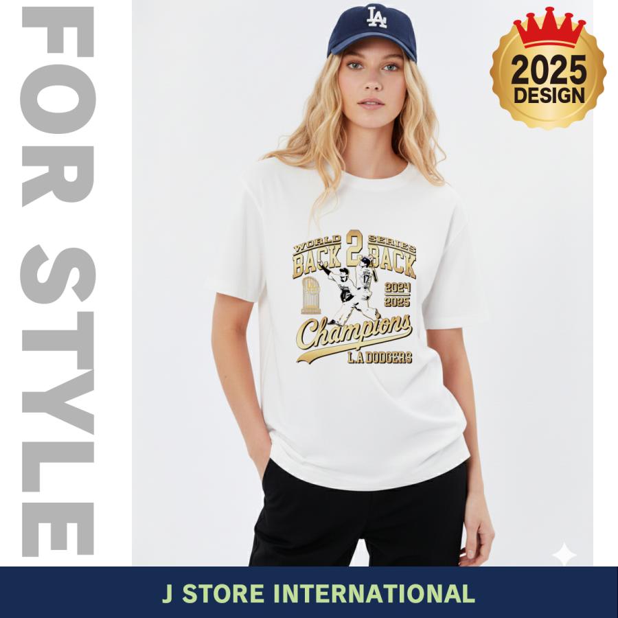 大谷翔平 山本由伸 Tシャツ ドジャース 2025 ワールドシリーズ 優勝 2