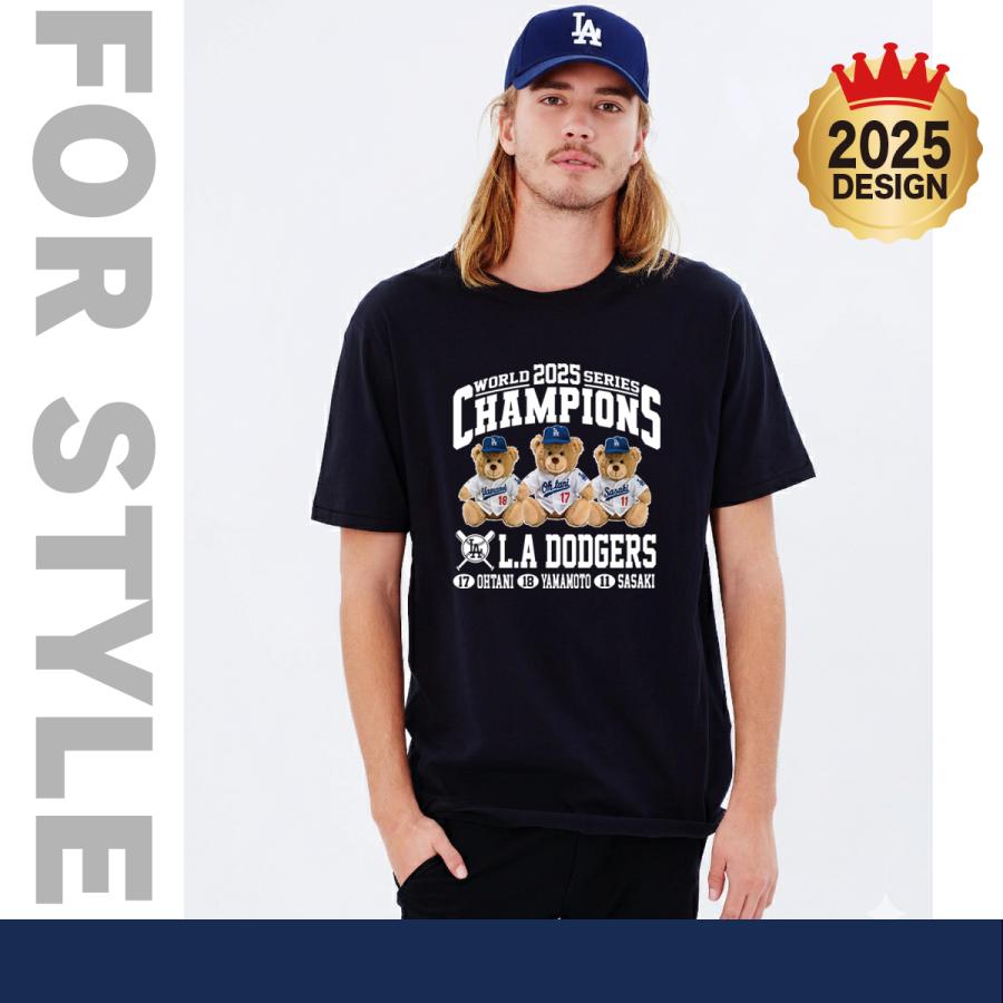 ドジャース 大谷翔平 山本由伸 佐々木朗Tシャツ XLサイズ 大谷翔平 山本由伸 佐々木朗希 グッズ Tシャツ ドジャース 2025年