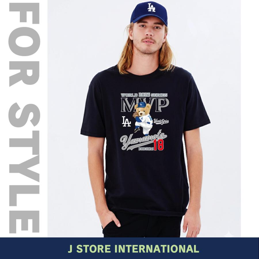 山本由伸 グッズ Tシャツ ドジャース 2025 ワールドシリーズ 優勝記念