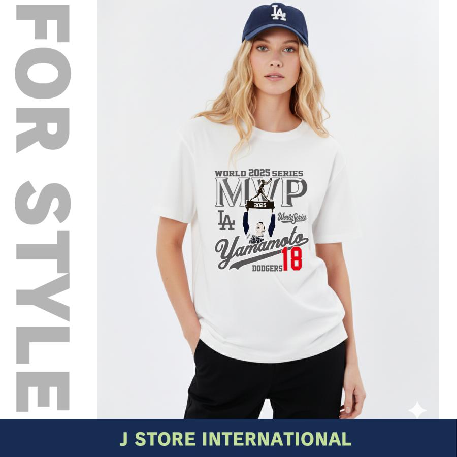 山本由伸 グッズ Tシャツ ドジャース 2025年 ワールドシリーズ 優勝
