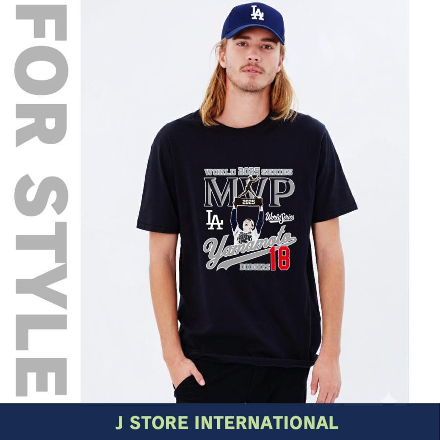 山本由伸 グッズ Tシャツ ドジャース 2025年 ワールドシリーズ 優勝