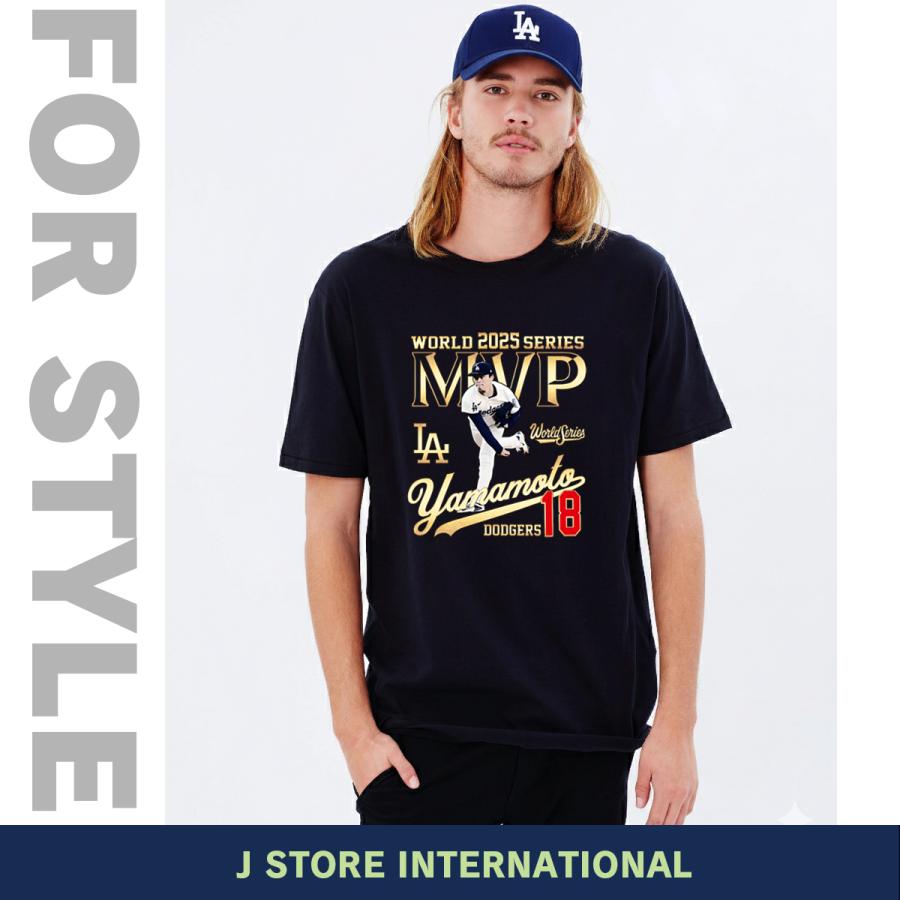 山本由伸 グッズ Tシャツ ドジャース 2025年 ワールドシリーズ 優勝