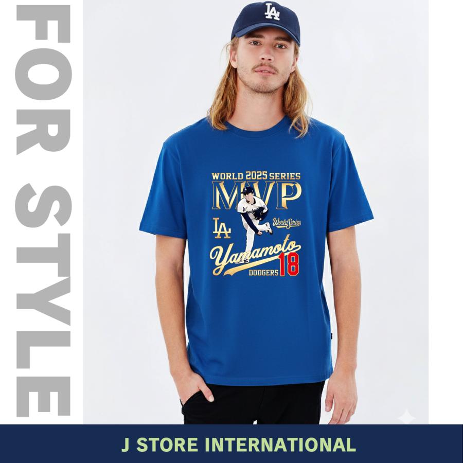 山本由伸 グッズ Tシャツ ドジャース 2025年 ワールドシリーズ 優勝