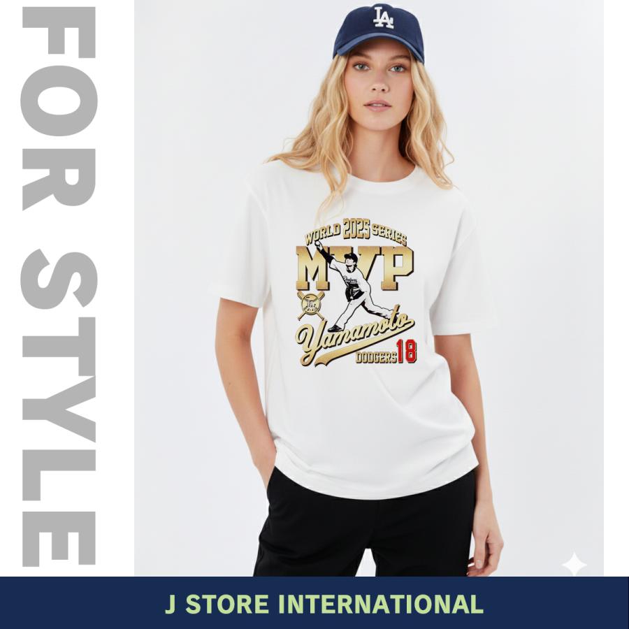 山本由伸 グッズ Tシャツ ドジャース 2025年 ワールドシリーズ 優勝