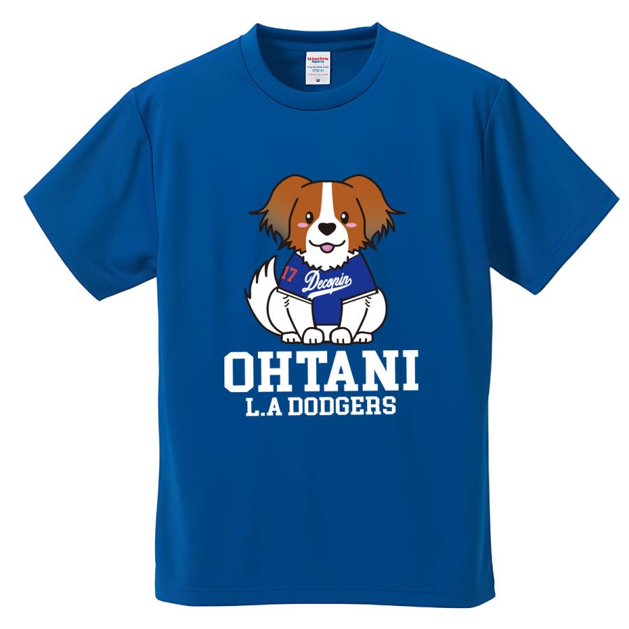 大谷翔平 デコピン Tシャツ MLB ドジャース オリジナルプリント 大谷翔平 デコピン Tシャツ MLB ドジャース オリジナルプリント