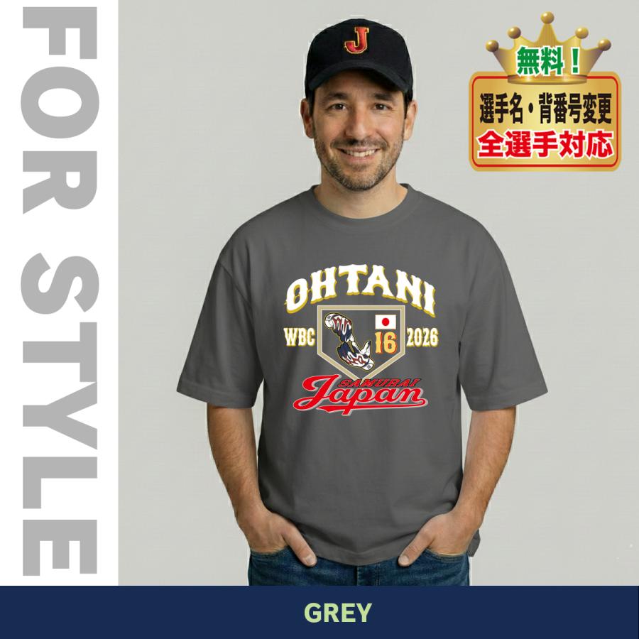 WBC2026 大谷翔平　練習着　Tシャツ グレー 未使用 WBC2026 大谷翔平 練習着 Tシャツ グレー 未使用 【公式通販】