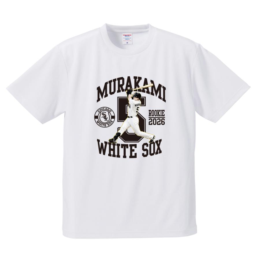 村上宗隆 Tシャツ MLB ホワイトソックス 入団記念 2026 ロゴ 応援