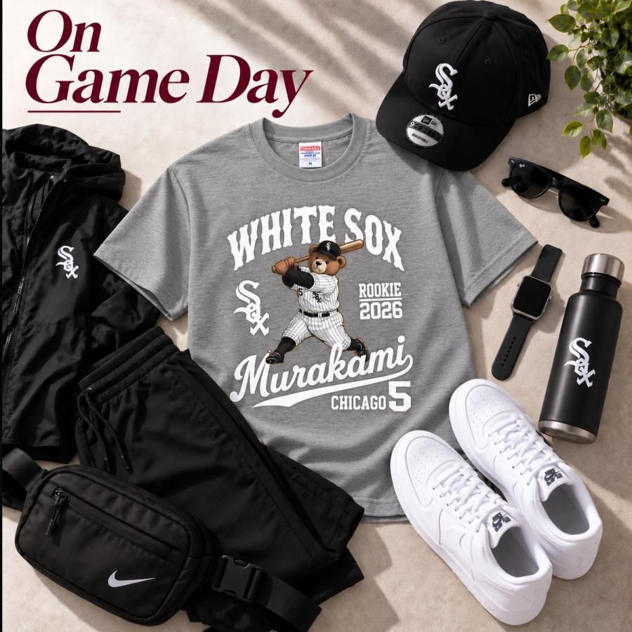 村上宗隆 Tシャツ ホワイトソックス MLB 入団記念 2026 テディベア 速