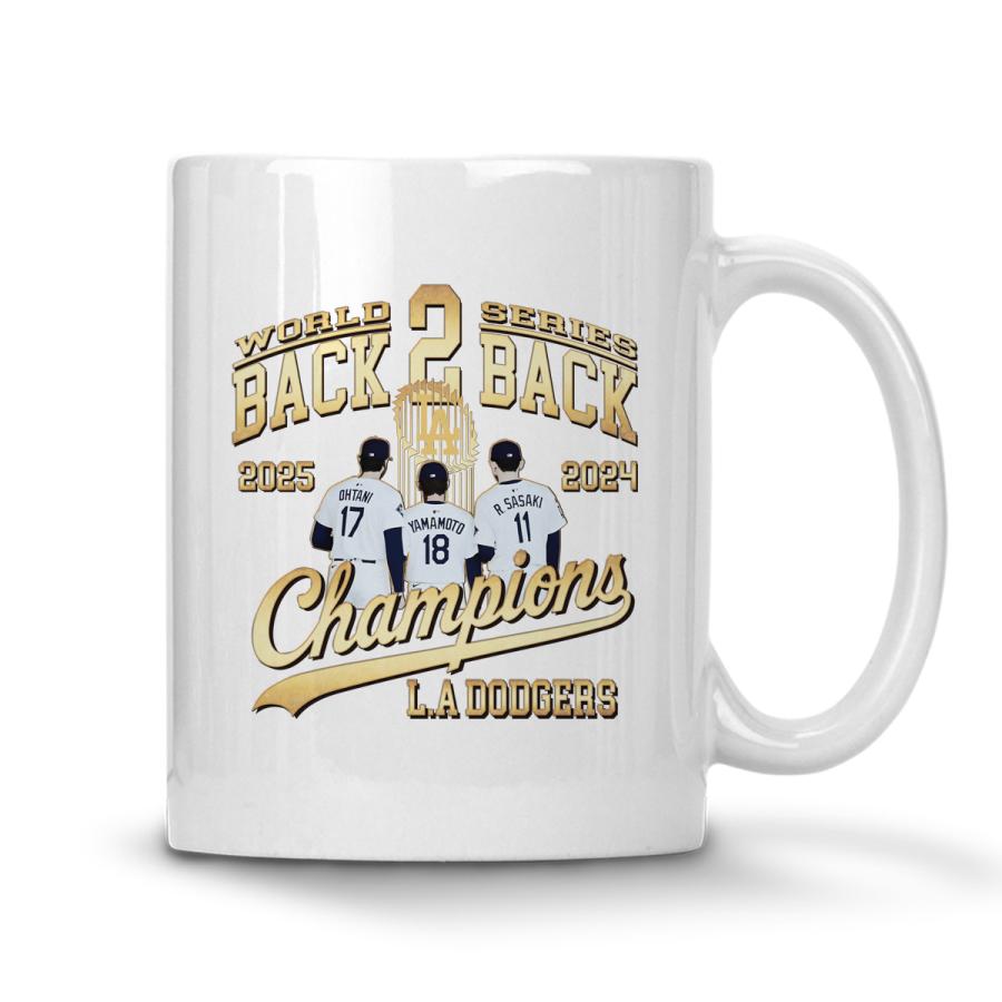 大谷翔平 山本由伸 佐々木朗希 マグカップ ドジャース 2025 ワールド