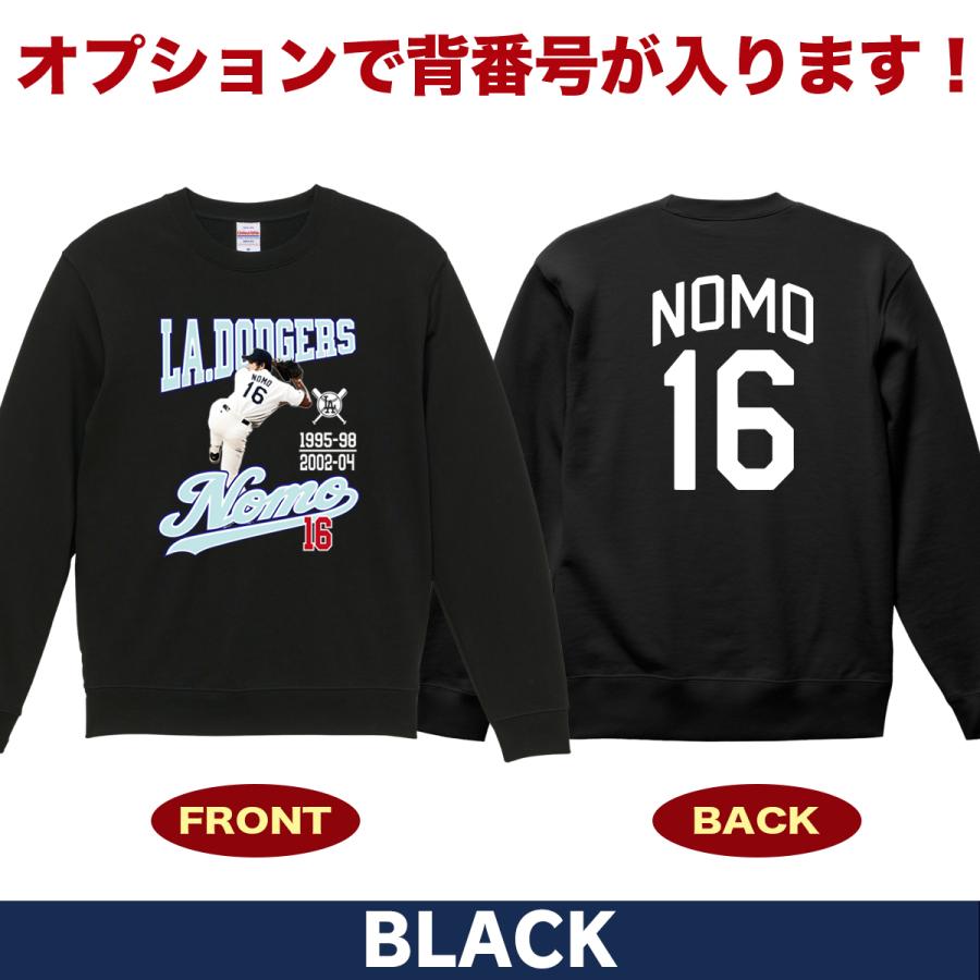 野茂英雄 グッズ トレーナー スウェット ドジャース トルネード 16