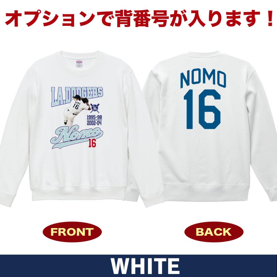 野茂英雄 グッズ トレーナー スウェット ドジャース トルネード 16