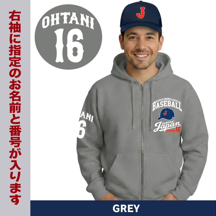 WBC 2026 侍ジャパン パーカー ジップパーカー 大谷翔平 山本由伸 村上