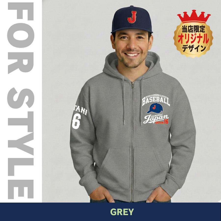 WBC 2026 侍ジャパン パーカー ジップパーカー 大谷翔平 山本由伸 村上