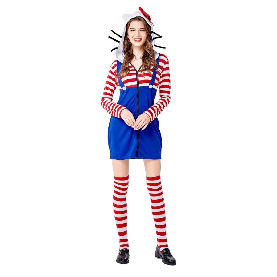 ドラえもん風 コスプレ衣裳 舞台衣装 可愛い ボーダー柄 ステージ用 お笑い オワライ 二次会 年始年末 仮装パーティー ハロウィンパーティへ Co Sh3617 J Styles Net 通販 Yahoo ショッピング