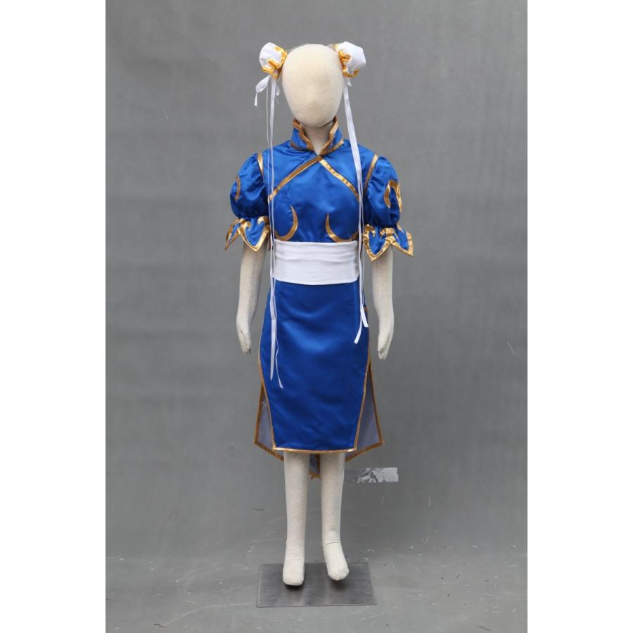 子供サイズ コスプレ ストリートファイター 春麗 チェンリー風衣装 ブルー 子供サイズ コスチューム St Chu 1 1 J Styles Net 通販 Yahoo ショッピング